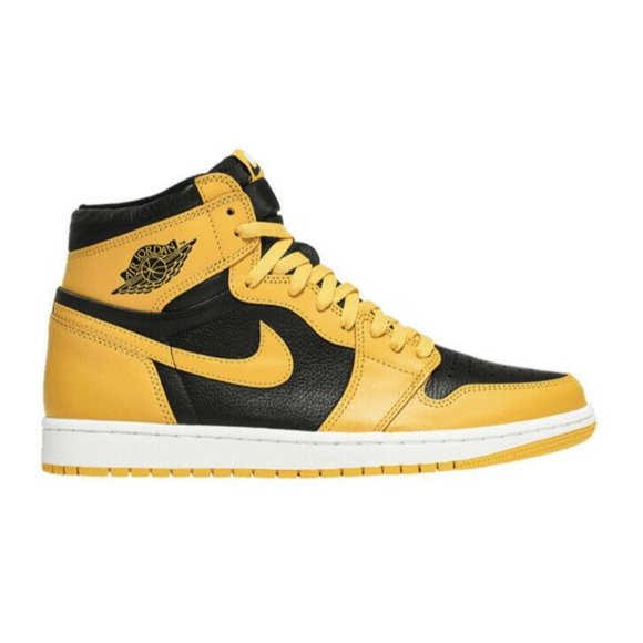 Nike Air Jordan 1 Retro High Pollen Yellow 555088-701 Men's Size 8 - Picture 2 of 3